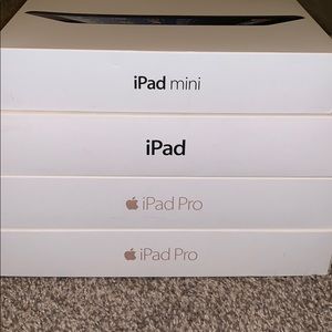 4- Apple Ipad EMPTY boxes (read for more details)
